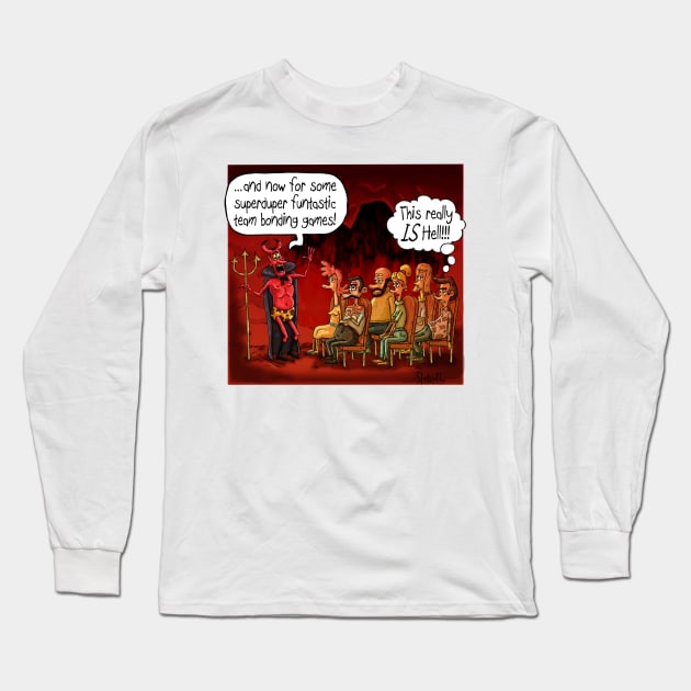 Really IS Hell Long Sleeve T-Shirt by macccc8